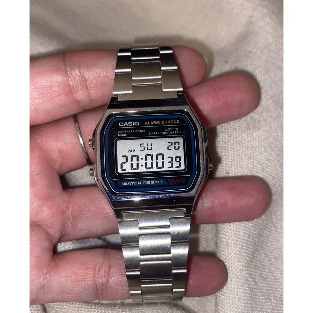 Rare Vintage Casio A158W Men’s Digital Sports Watch Module 593 JDM 1980s